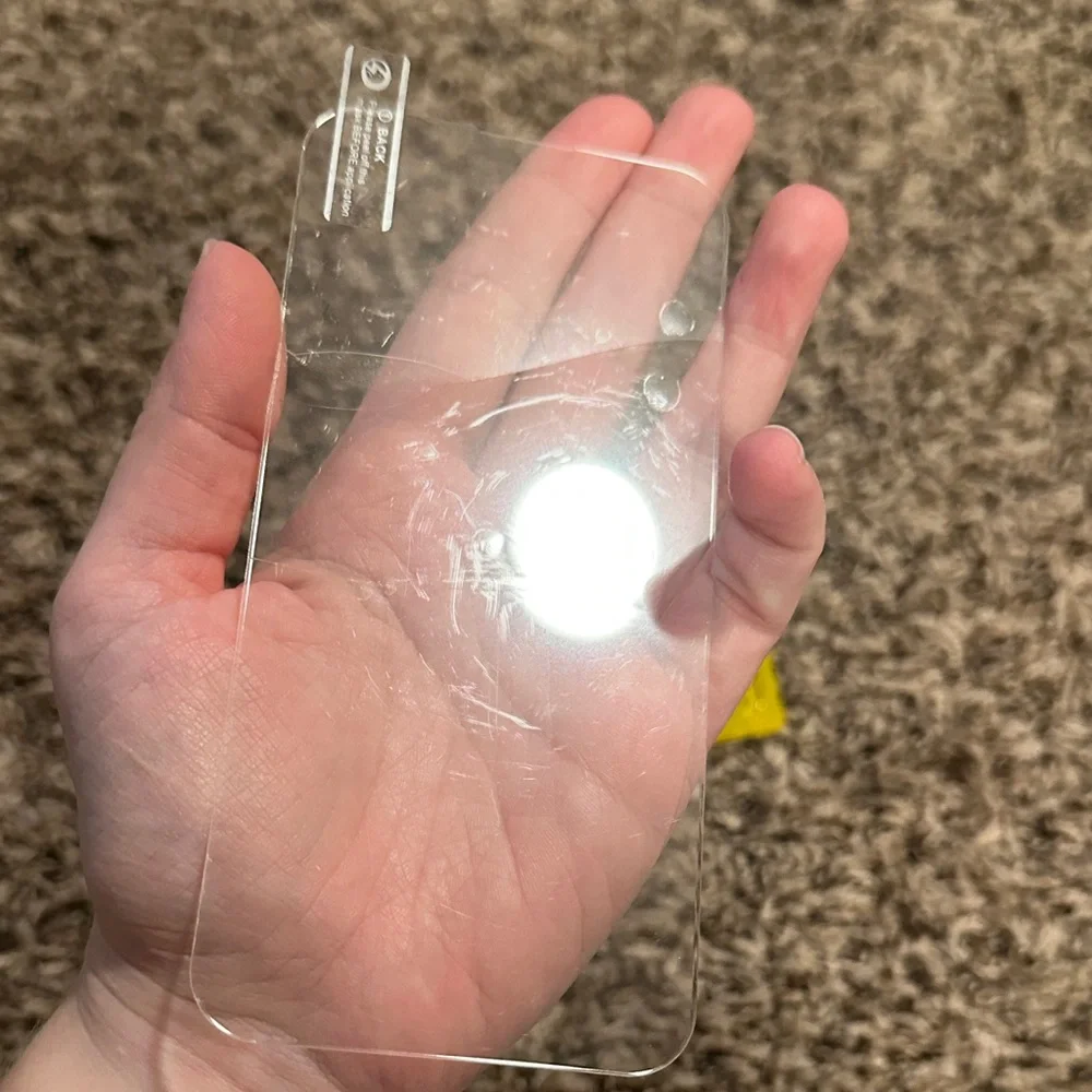 Premium Clear Screen Protector with Black Lens Covers